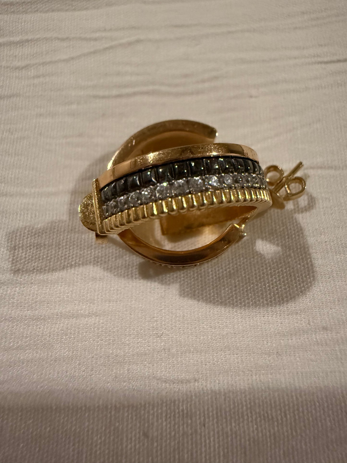 18K Gold Hoop Earrings Quatre