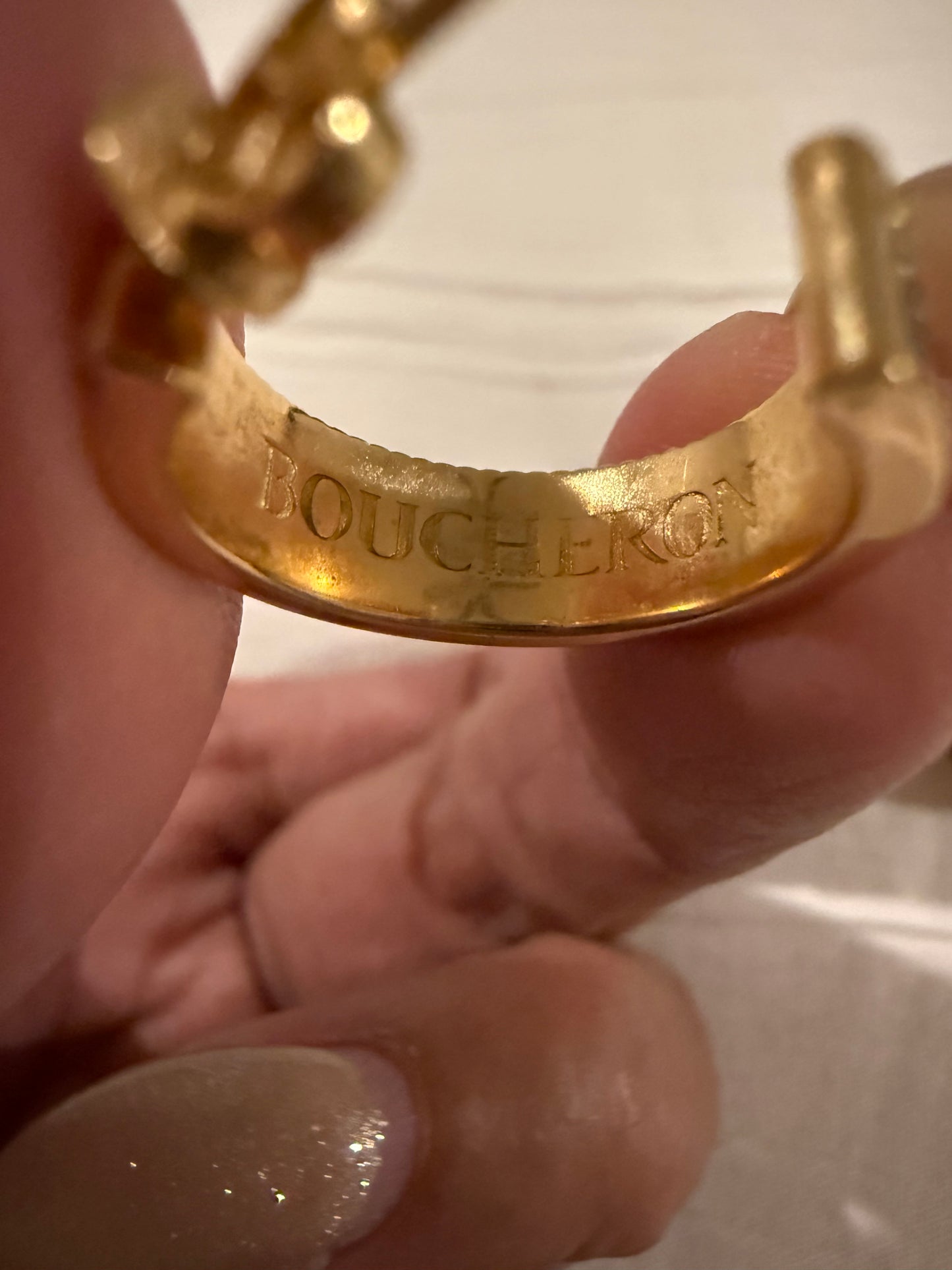 18K Gold Hoop Earrings Quatre