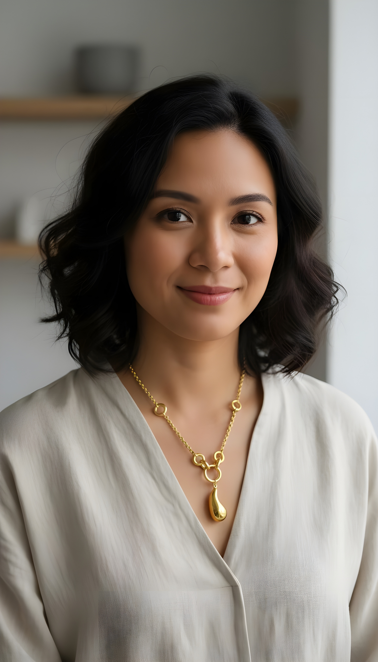 Teardrop 18K Necklace